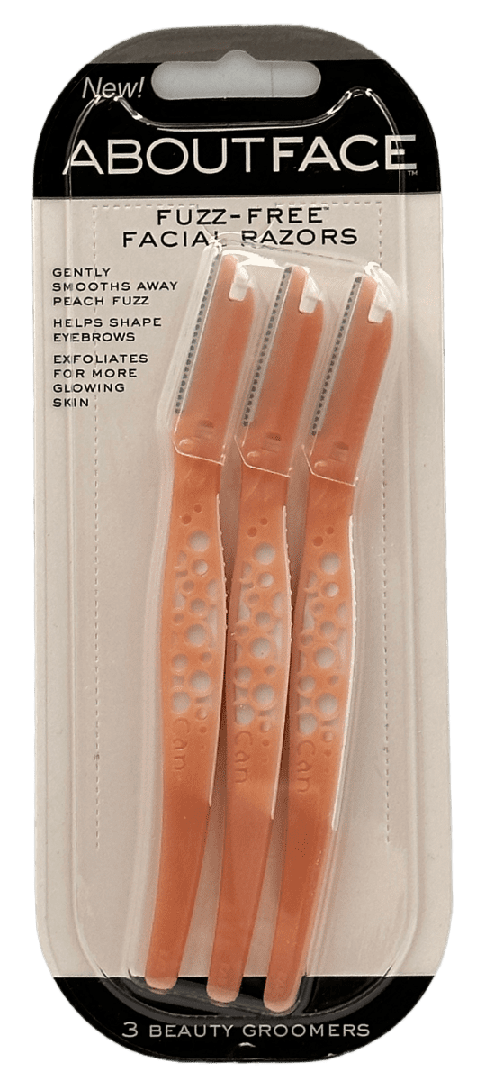 Aboutface Fuzz Free Facial Razors - 3 Beauty Groomers