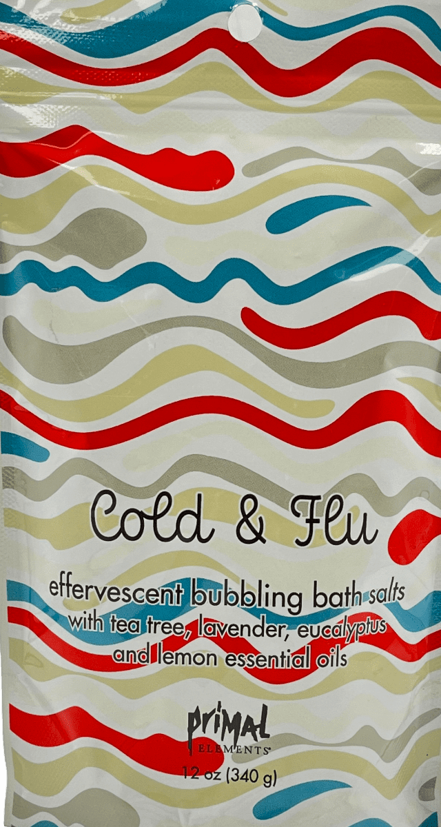 Cold & Flu Relief: 100% Natural Effervescent Bath Salts