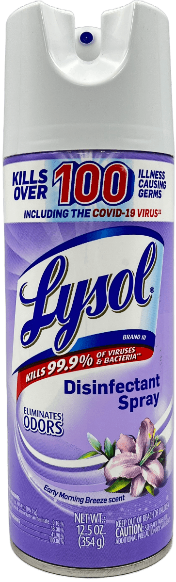 Lysol Disinfectant Spray: 99.9% Germ Kill in 10 Seconds