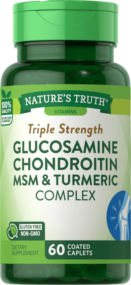 Nature's Truth - Triple Strength Glucosamine Chrondrotin MSM & Turmeric Complex Caplets - 60 Ct