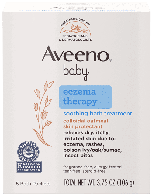 Aveeno Baby Eczema Therapy: 3.75 oz Soothing Bath Treatment