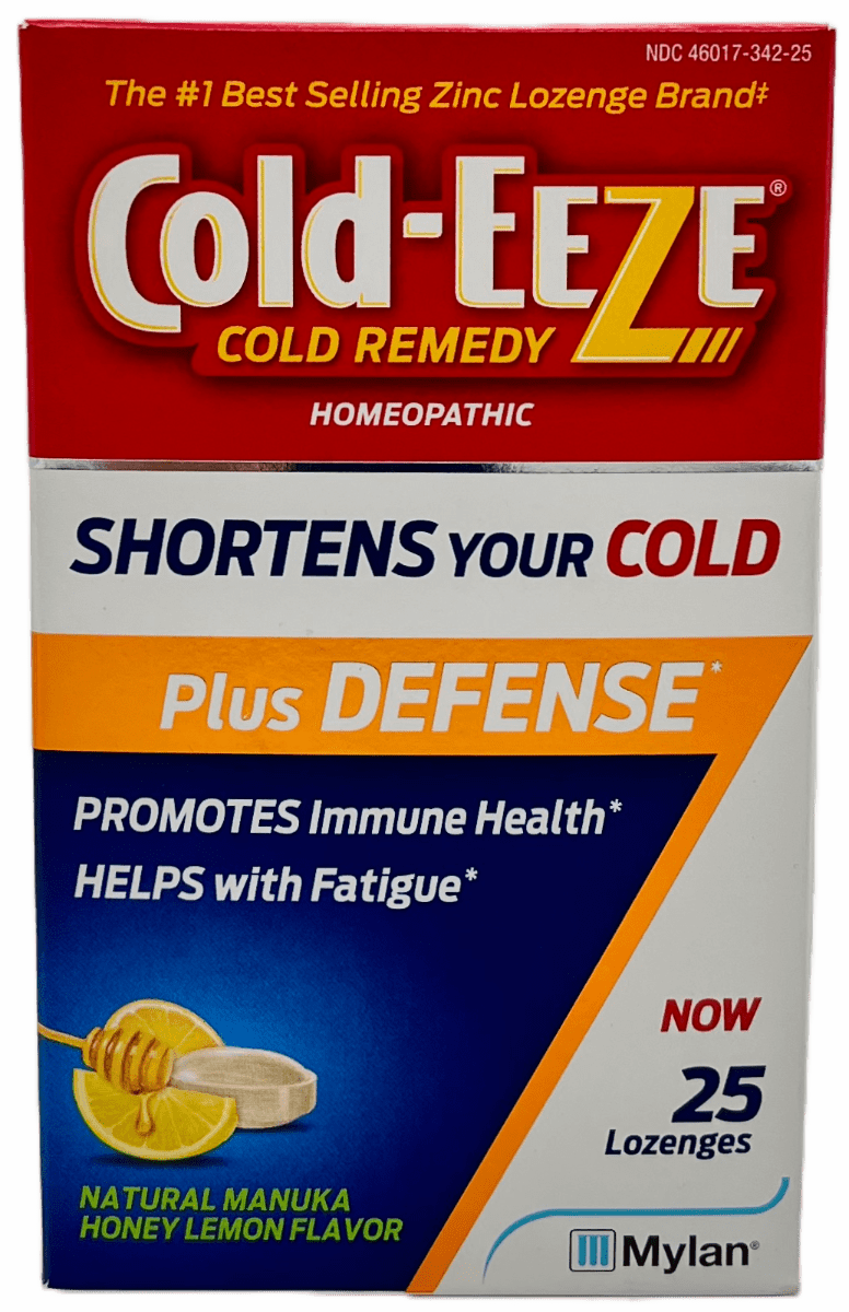 Cold-Eeze Lozenges: Natural Cold Relief in 25 Honey Lemon Doses