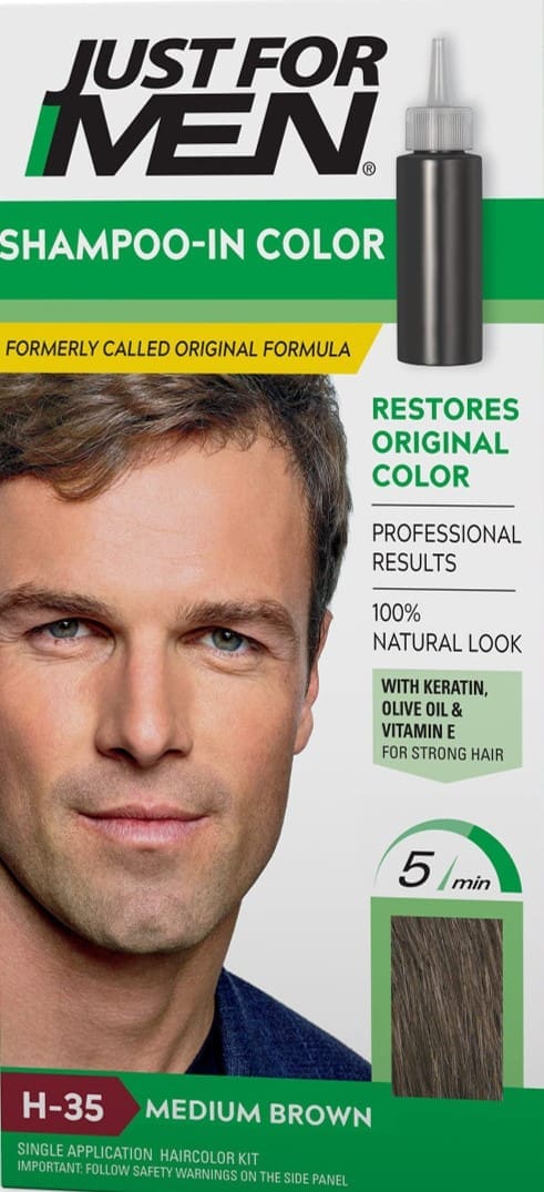 Just For Men Shampoo Medium Brown - H-35 Kit