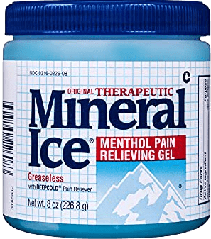 Mineral Ice - Menthol Pain Relieving Gel - 8 FL Oz.
